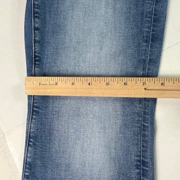 American Eagle Jeans Womens 30x29 Low Rise Kick Boot Cut Blue Faded Denim Tag 8S - Picture 13 of 16